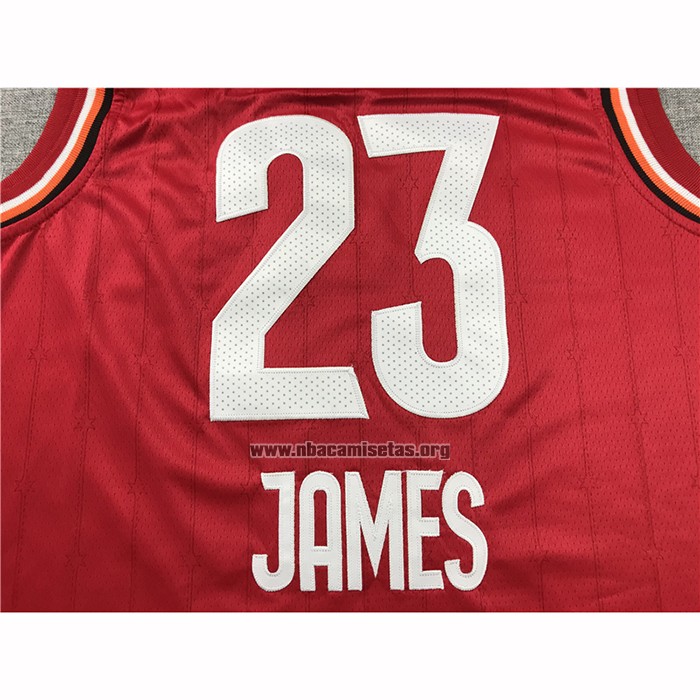 Camiseta All Star 2020 Los Angeles Lakers Lebron James NO 23 Rojo